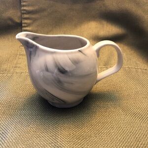 Ciroa Black and White Swirl Ceramic Pitcher